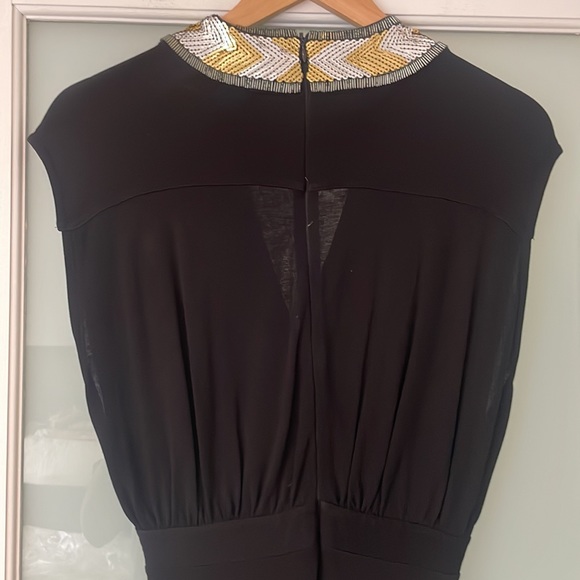 French Connection Black Sequin Mini Dress – Size 8 - Picture 6 of 9